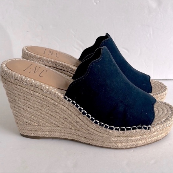 INC INTERNATIONAL CONCEPTS Women Open Toe Sandals Wedge Platform Espadrilles NIB - Picture 9 of 10